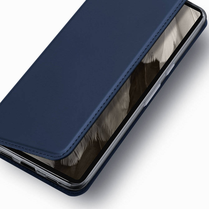 Etui Dux Ducis Skin Pro etui do Google Pixel 7a pokrowiec z klapką portfel na kartę podstawka niebieskie Case