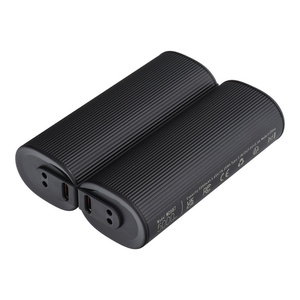 Powerbank Veger (W0587) 2,4A 2 szt 2 x 5000 mAh z podgrzewaczem do rąk czarno srebrny