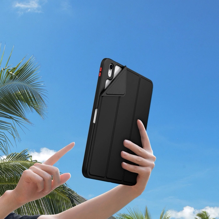 Nillkin Bevel Leather Case etui iPad 10.9'' 2022 (10 gen.) smart cover pokrowiec z klapką podstawka niebieskie