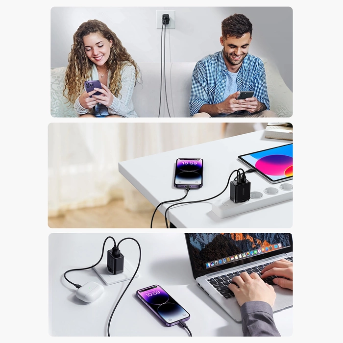 Ładowarka sieciowa Joyroom JR-TCN01 2xUSB-A  12W 2.4A - czarna