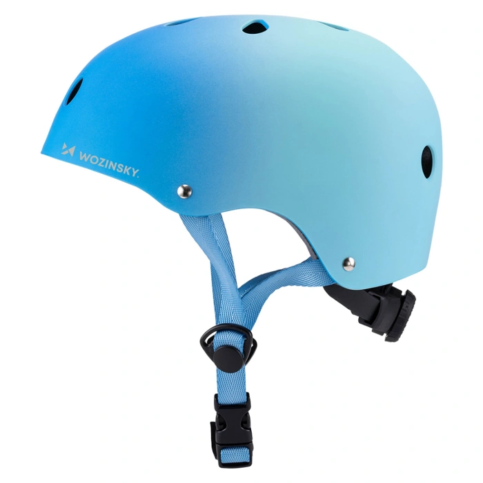 Kask rowerowy BMX/hulajnoga Wozinsky  M - gradient niebieski