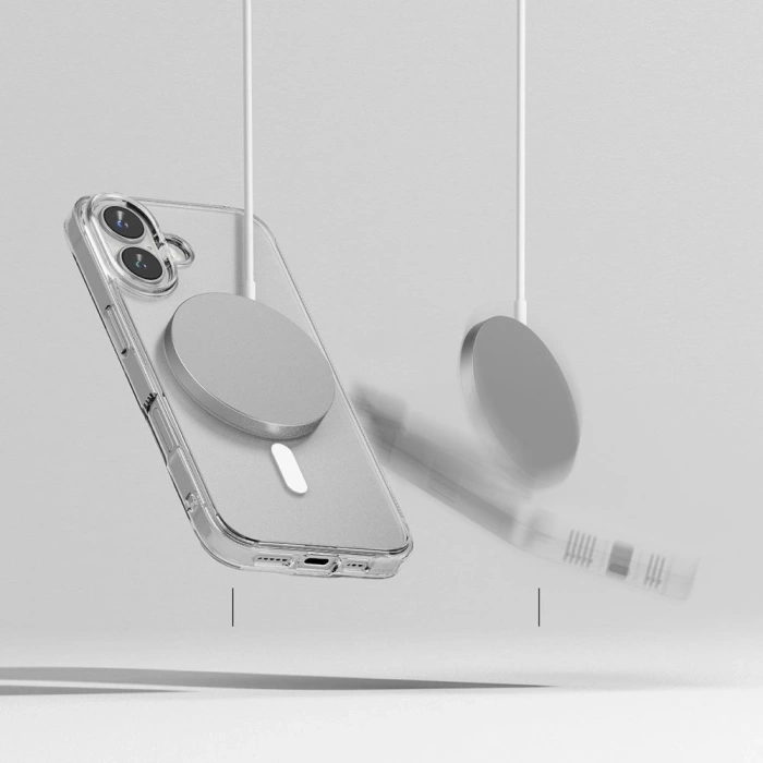 ETUI RINGKE FUSION MAGNETIC MAGSAFE IPHONE 16 MATTE CLEAR