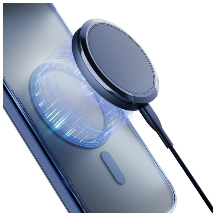 Etui 3MK iPhone 17 Frosty MagCase Niebieski