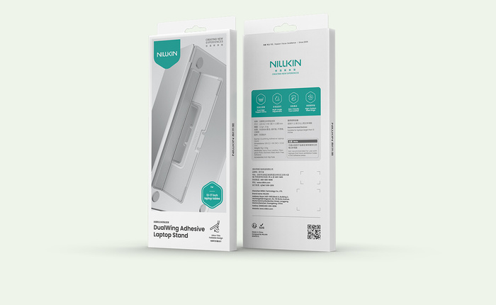 NILLKIN DUALWING LAPTOP STAND GRAY / SZARY