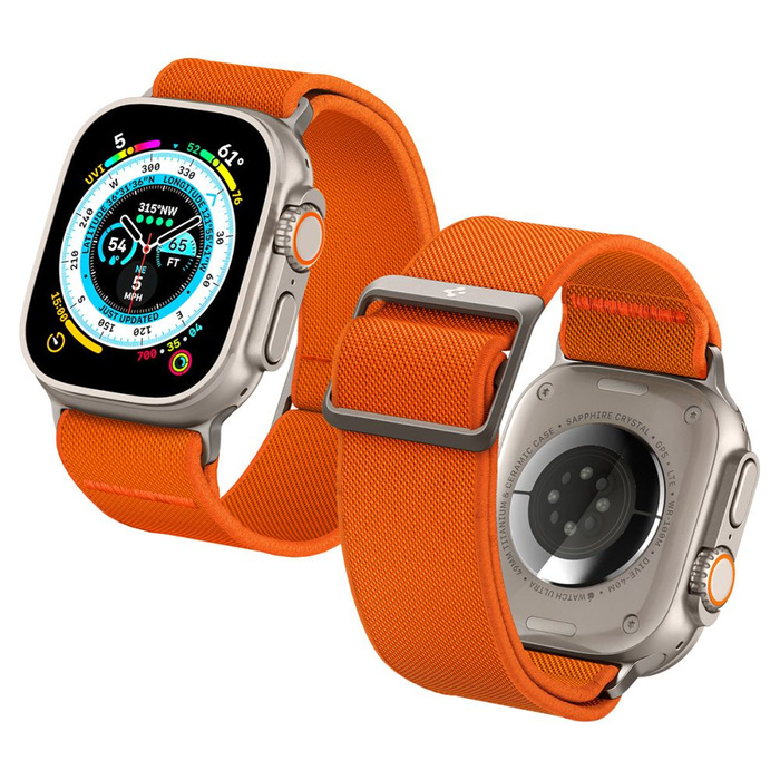 Pasek Spigen Fit Lite Ultra Apple Watch 4 / 5 / 6 / 7 / 8 / 9 / Se / Ultra (42 / 44 / 45 / 49 Mm) Orange