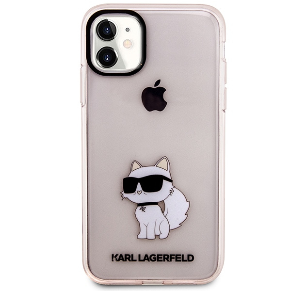 Etui Karl Lagerfeld KLHCN61HNCHTCP iPhone 11 6,1" różowy/pink hardcase Ikonik Choupette Case