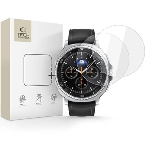 SZKŁO HARTOWANE TECH-PROTECT GLASS FIT+ 2-PACK SAMSUNG GALAXY WATCH 8 CLASSIC (46 MM) CLEAR
