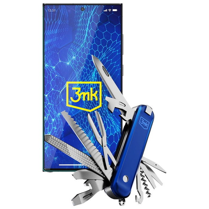 Szkło hartowane 3MK HardGlass Max Lite    do Samsung Galaxy S24 Ultra czarny