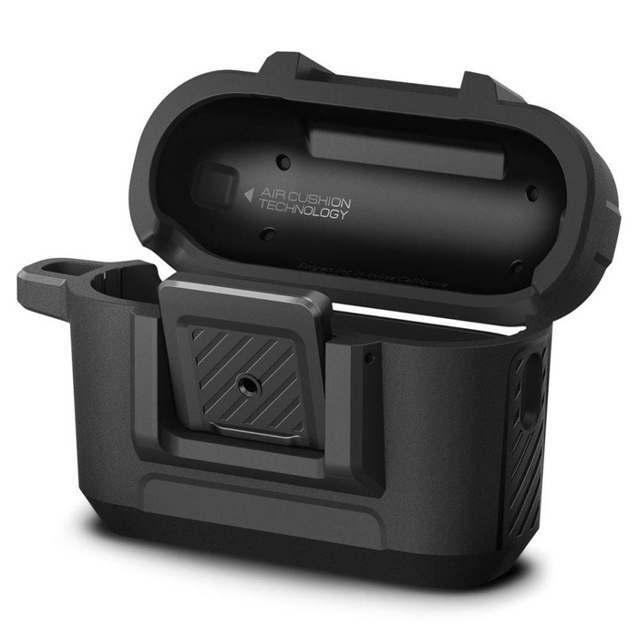 ETUI SPIGEN LOCK FIT AIRPODS PRO 1 / 2 MATTE BLACK