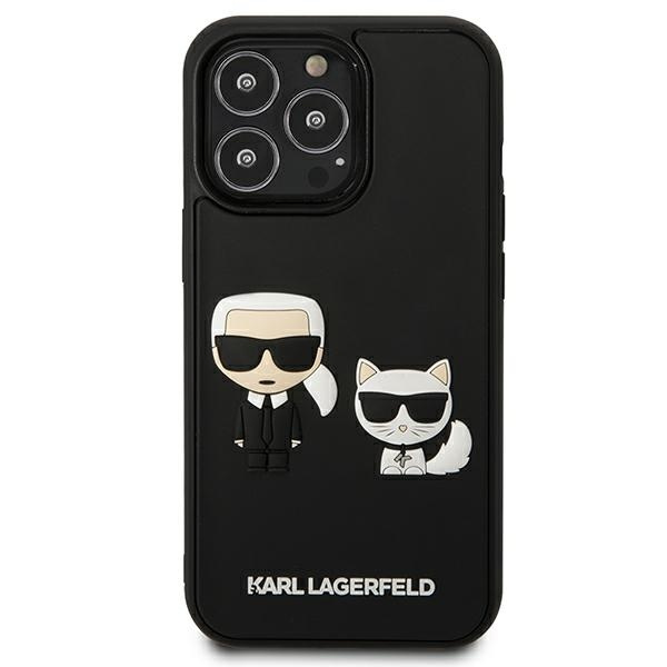 Etui KARL LAGERFELD Apple iPhone 13 Pro Karl&Choupette Ikonik 3D Czarny Hardcase