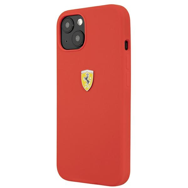 Etui FERRARI Apple iPhone 13 Mini Silicone Czerwony Hardcase