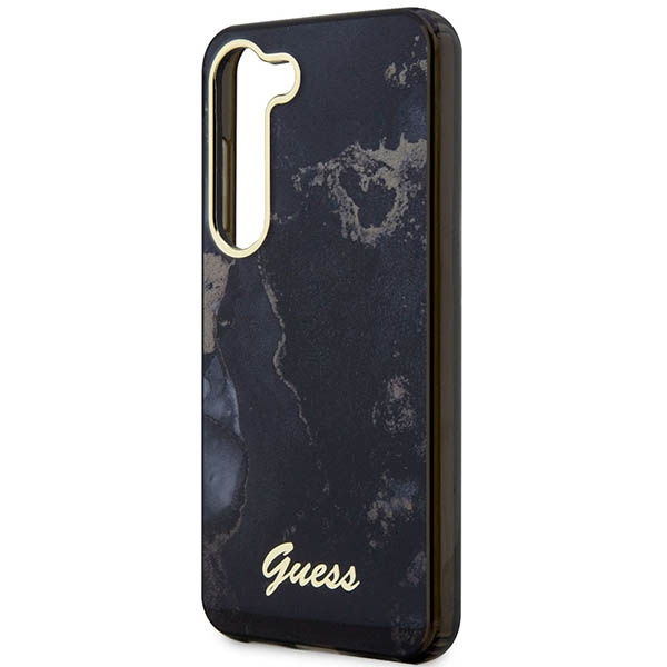 Etui Guess GUHCS23MHTMRSK S23 Plus S916 czarny/black hardcase Golden Marble Collection Case