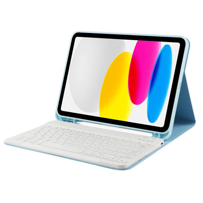 ETUI TECH-PROTECT SC PEN + KEYBOARD IPAD 10.9 2022 SKY BLUE