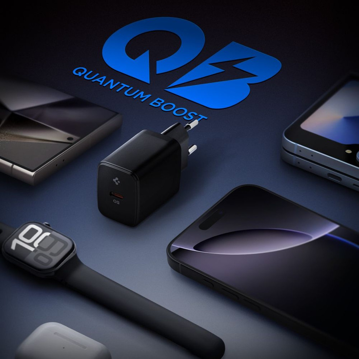 ŁADOWARKA SPIGEN ESSENTIAL EE201EU 1-PORT NETWORK CHARGER 20W CZARNA 