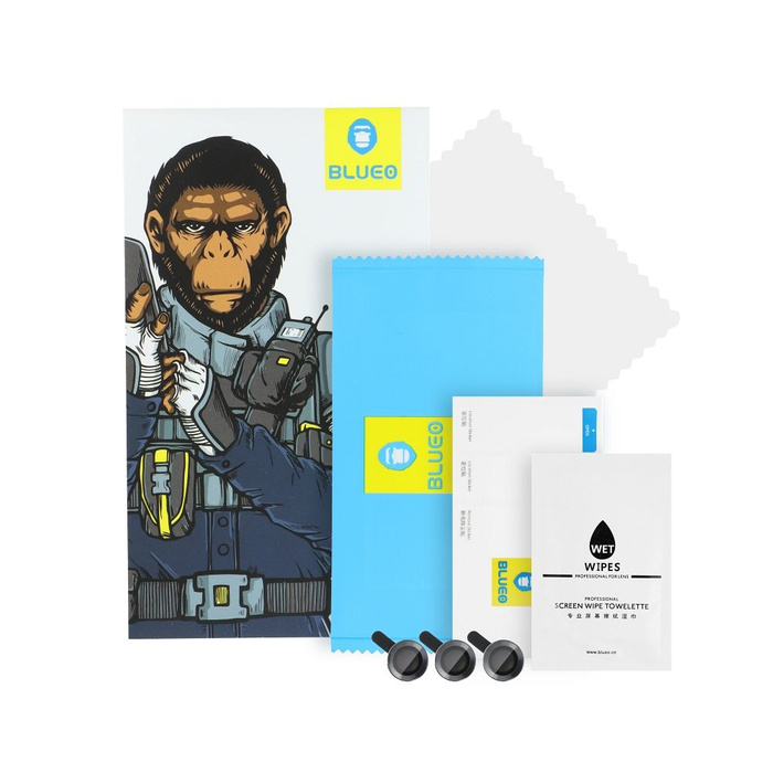 5D Mr. Monkey Armor Camera Glass (Hot Bending) - do Samsung Galaxy S24 / S25 czarny