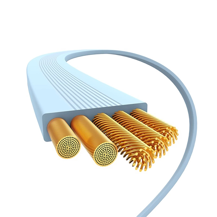 Kabel Baseus Free2Pull zwijany USB-C / Lightning 20W 1m - niebieski