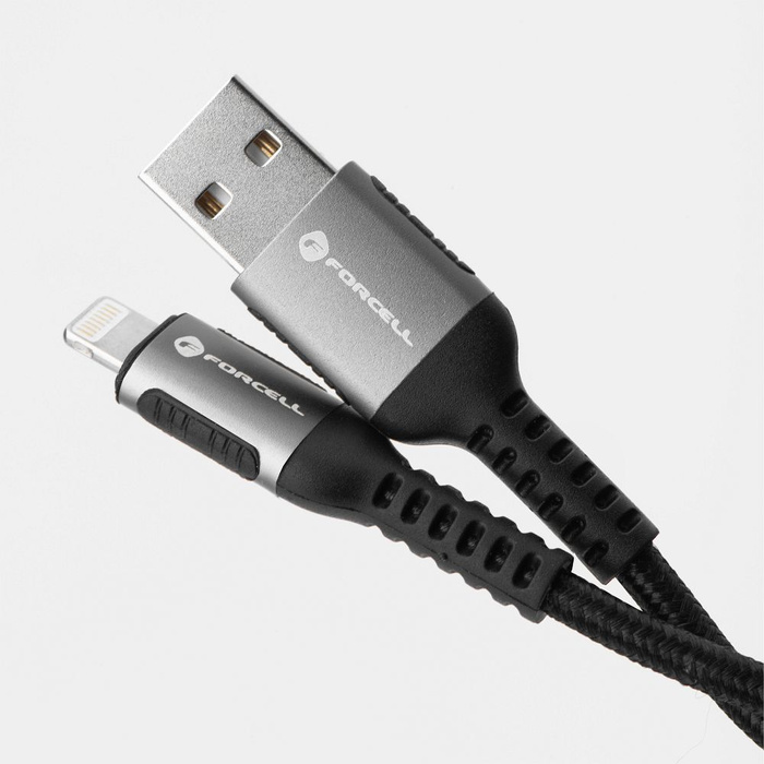 Kabel USB A do Lightning Forcell F-Energy 2,4A 12W Cafule 2 m C257 czarny