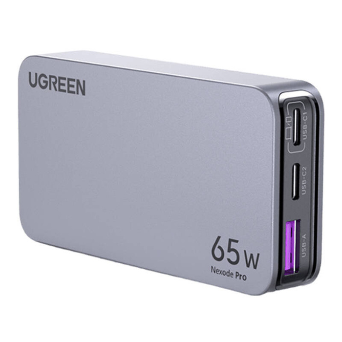Płaska ładowarka sieciowa Ugreen Nexode Pro 65W GaN 2x USB-C + USB