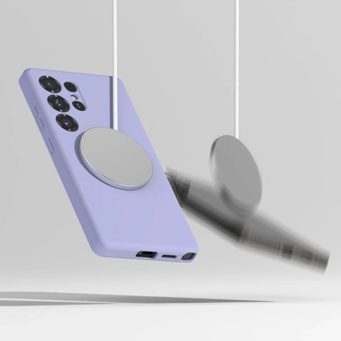 Etui RINGKE SILICONE MAGNETIC MAGSAFE GALAXY S25 ULTRA LAVENDER
