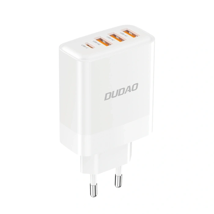 Ładowarka sieciowa Dudao A5HEU 3xUSB-A 1xUSB-C PD 20W QC3.0 18W+ 2x12W - biała