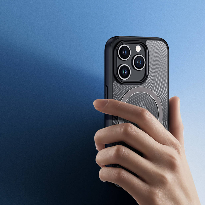 Etui Pancerne etui do iPhone 15 Pro z MagSafe Dux Ducis Aimo Mag - czarne Case