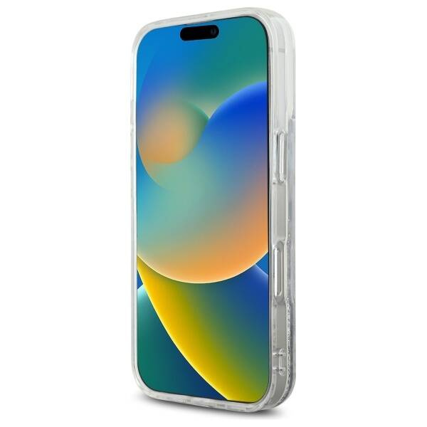 Etui Karl Lagerfeld iPhone 16 Pro Max 6.9" hardcase transparent Liquid Glitter Choupette Head Magsafe