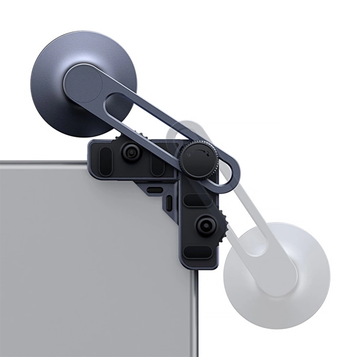 Uchwyt magnetyczny Baseus MaxView montowany na wyświetlaczu samochodowym - szary