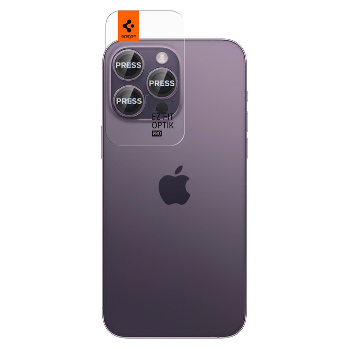 OSŁONA APARATU SPIGEN OPTIK.TR ”EZ FIT” 2-PACK IPHONE 14 PRO / 14 PRO MAX DEEP PURPLE
