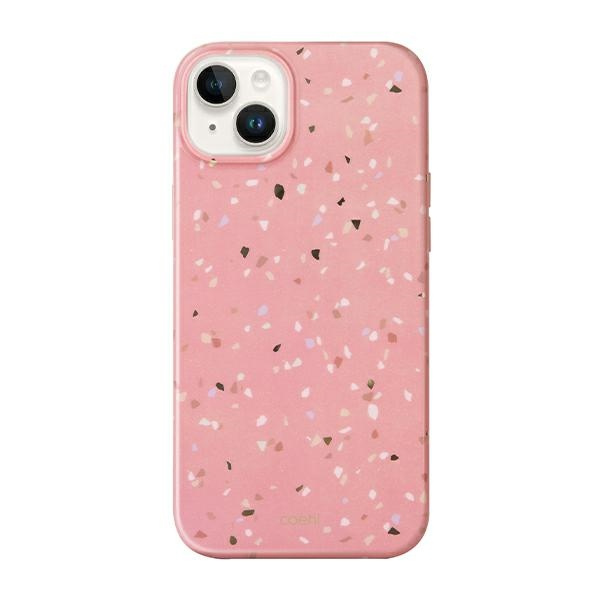 UNIQ etui Coehl Terrazzo iPhone 14 6,1" różowy/coral pink