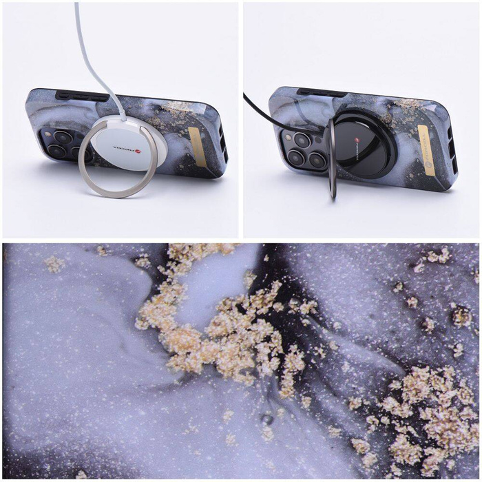 FORCELL F-PROTECT Mirage futerał kompatybilny z MagSafe do IPHONE 14 Plus marble mist