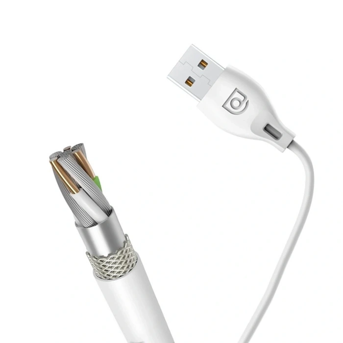 Kabel Dudao L4M USB-A - MicroUSB 2.4 A 1m - biały