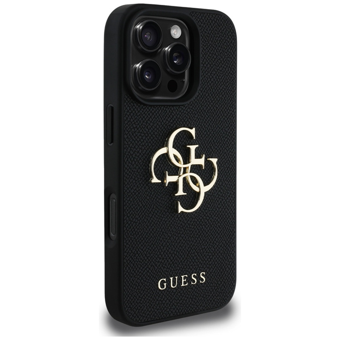 Etui Guess Grained Big 4G Logo Small      Classic Logo do iPhone 16 Pro Max czarny
