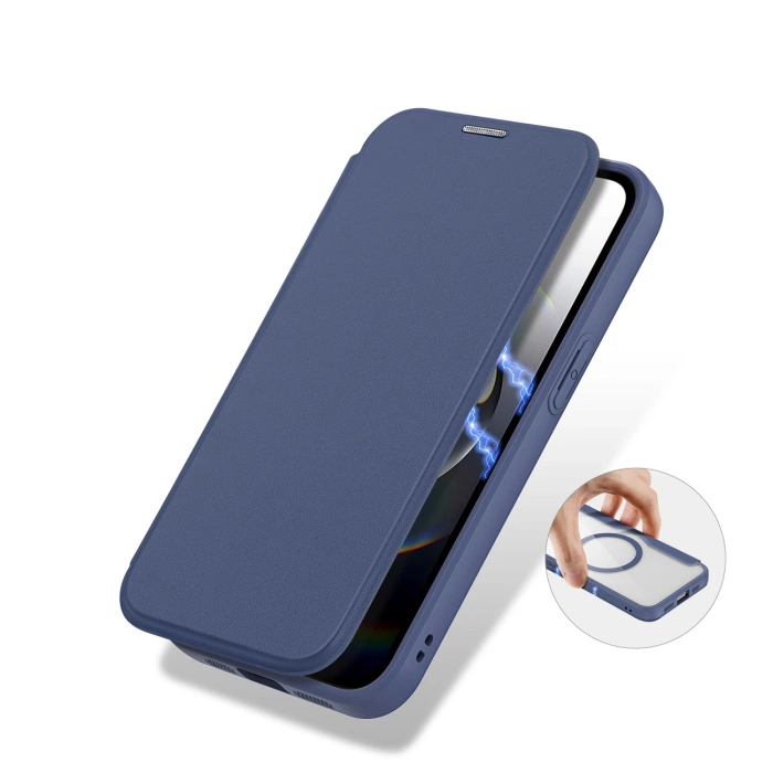 Etui Dux Ducis Skin X Pro z MagSafe na iPhone 16e - niebieskie