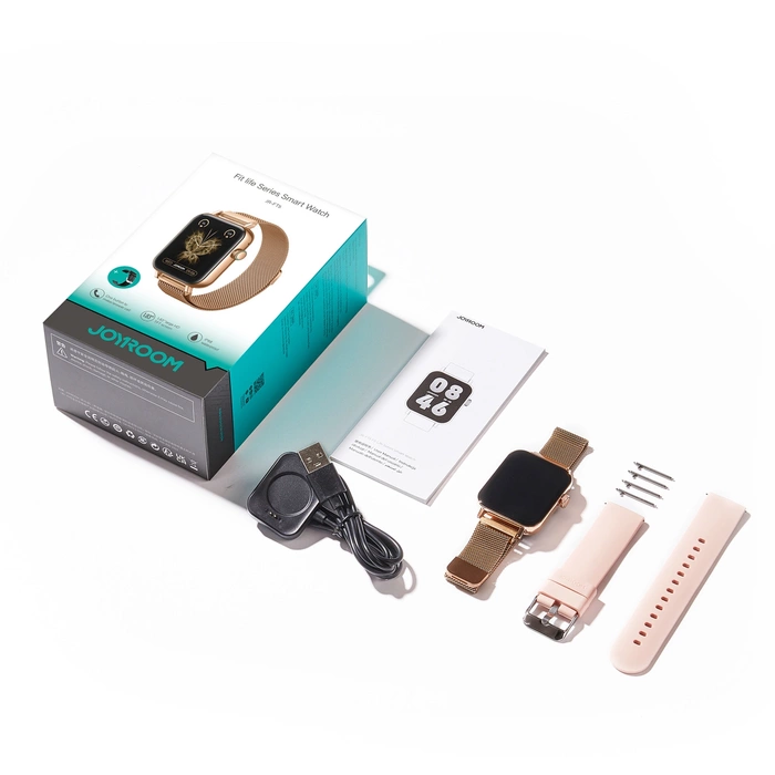 Smartwatch Joyroom JR-FT5 IP68 z funkcją odbierania połączeń - złoty