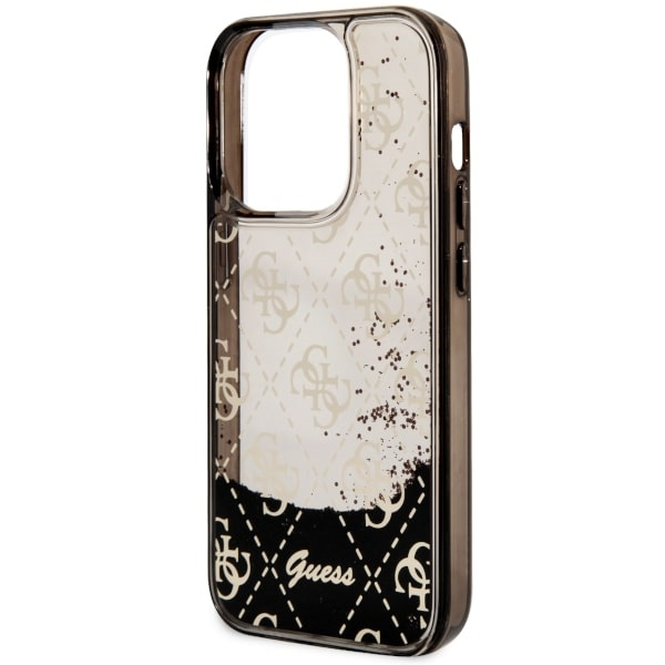 Etui Guess GUHCP14LLC4PSGK iPhone 14 Pro 6.1" czarny/black hardcase Liquid Glitter 4G Transculent Case