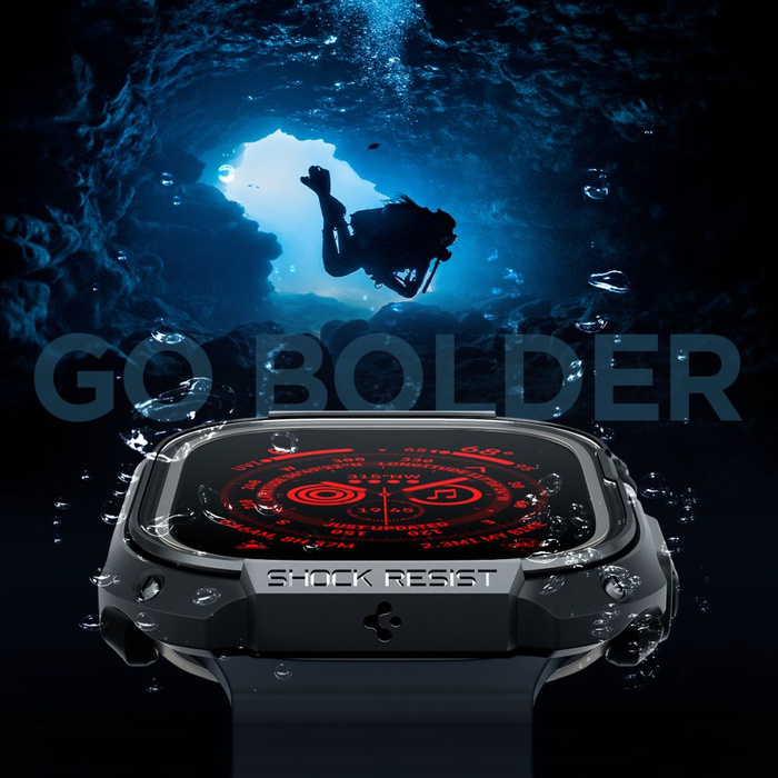 Etui Spigen Tough Armor Apple Watch Ultra 49mm Ultra 2 Czarne