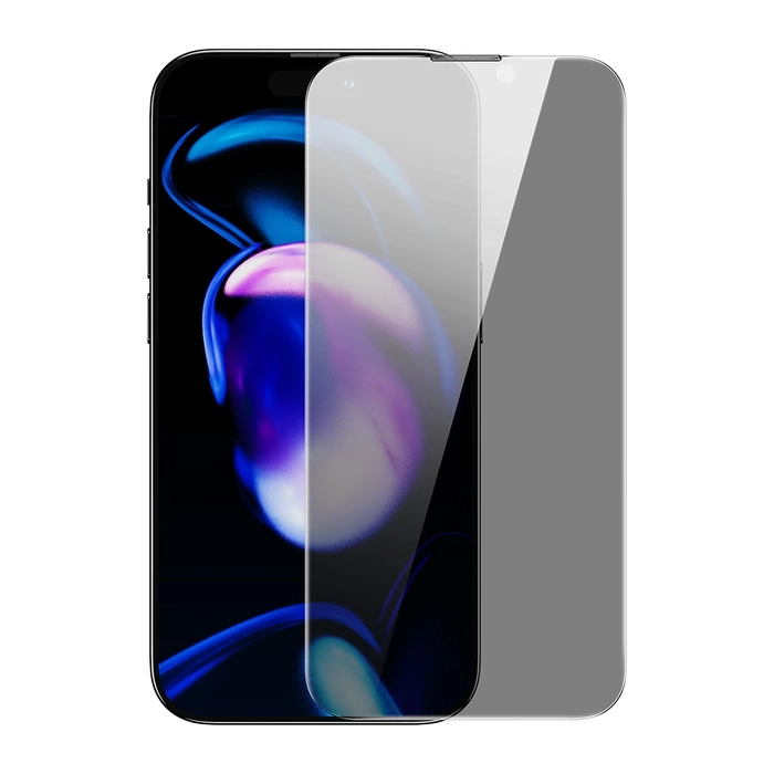 [PO ZWROCIE] Baseus Privacy szkło hartowane do iPhone 14 Pro na cały ekran 0.4mm prywatyzujące filtr Anti Spy + zestaw montażowy
