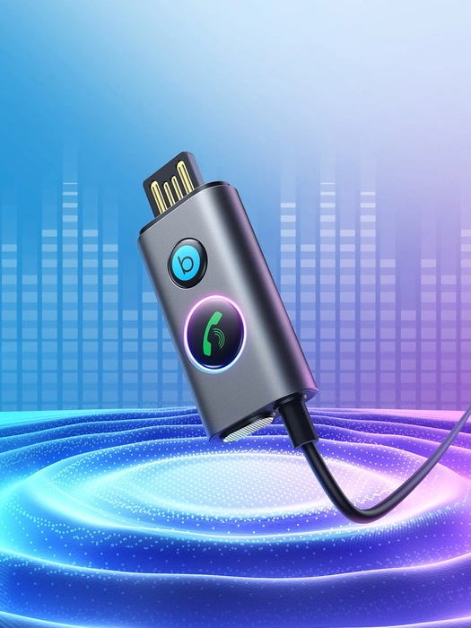 Samochodowy bezprzewodowy odbiornik Joyroom JR-CB7 - szary