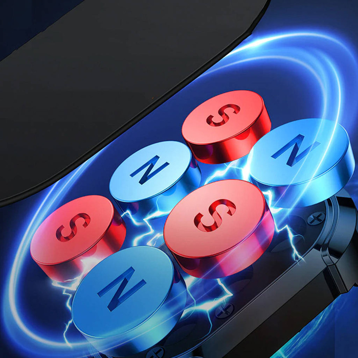 Joyroom samochodowy uchwyt magnetyczny na telefon składany ciemnoszary (JR-ZS312)