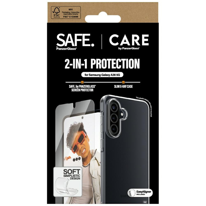 Zestaw ochronny CARE by PanzerGlass       Fashion 2w1 Etui+Szkło do Samsung Galaxy A36 5G