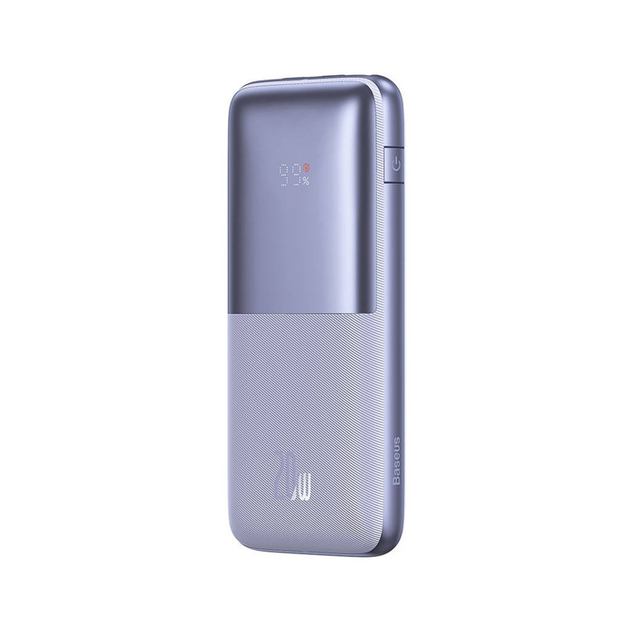 Powerbank Baseus Bipow Pro 10000mAh 20W fioletowy z kablem USB Typu A - USB Typu C 3A 0.3m (PPBD040205)