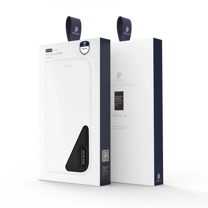 Etui Dux Ducis Hivo z klapką i blokadą RFID do Samsung Galaxy S24 Plus - czarne