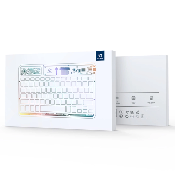Klawiatura Dux Ducis Keyboard (CK Series) bezprzewodowa do laptopa / tabletu / telefonu - przezroczysta