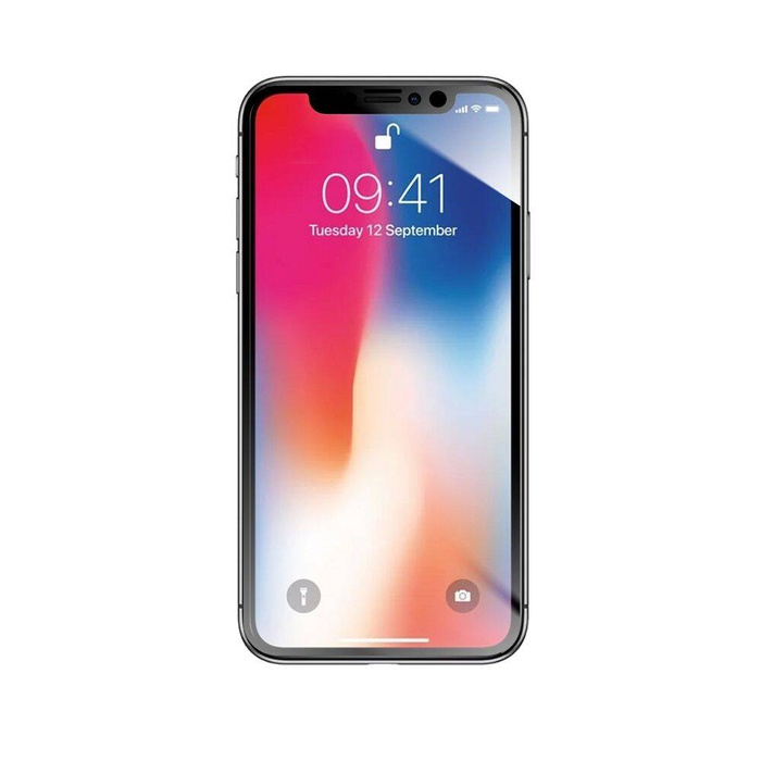 Szkło hybrydowe do iPhone X /XS Forcell Flexible 5D czarne