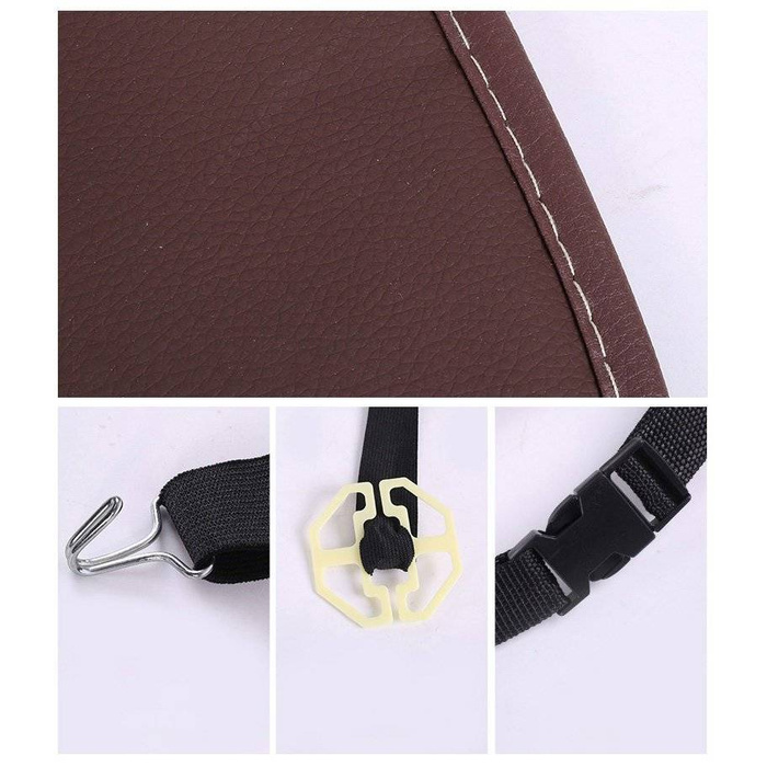 Organizer samochodowy na fotel siedzenie ochraniacz osłona na fotela półka mini stolik do auta czarny