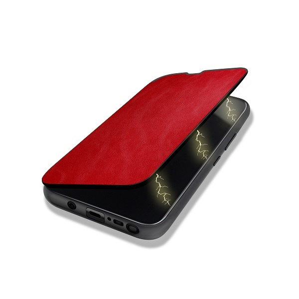 Beline Etui Leather Book iPhone 12/12Pro 6,1" czerwony/red