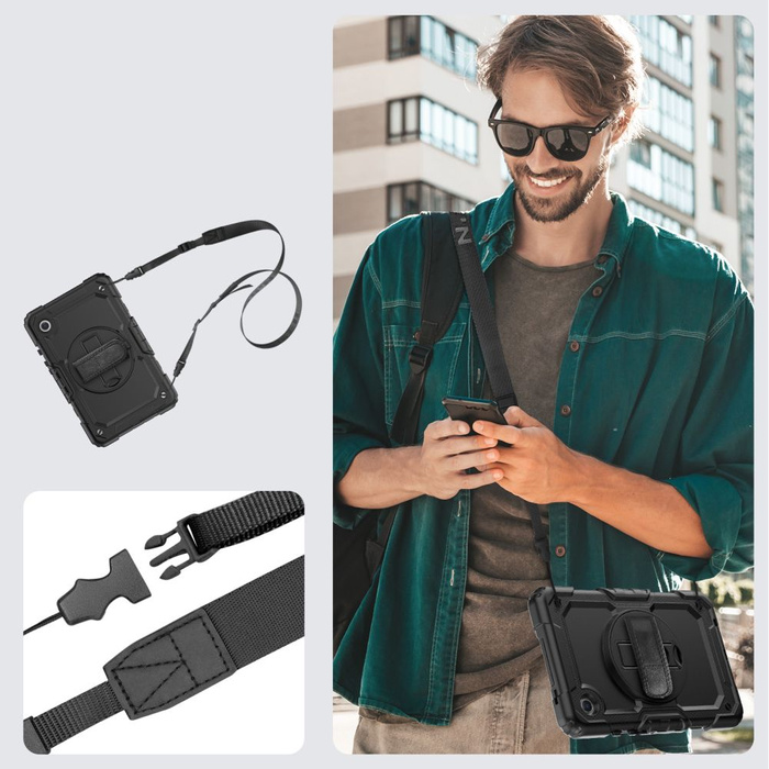 Etui Tech-protect Solid360 Samsung Galaxy Tab A9+ Plus 11.0 X210 / X215 / X216 Black Case