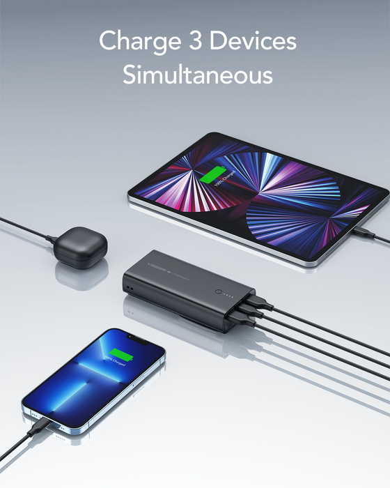 Powerbank Veger ACE100 (W1146) PD QC3.0 20W 10000 mAh czarny