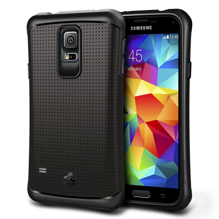 Etui VERUS Thor Do Samsung Galaxy S5 Dark Silver Jak Spigen SGP Pokrowiec