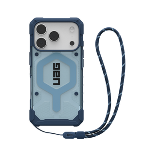 UAG Pathfinder Clear MagSafe Bundle - etui do iPhone 17 Pro kompatybilne z MagSafe oraz smycz na nadgarstek (blues)